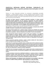 OBVESTILO OBČANOM OBČINE DESTRNIK PARKIRAJTE NA PARKIRIŠČIH